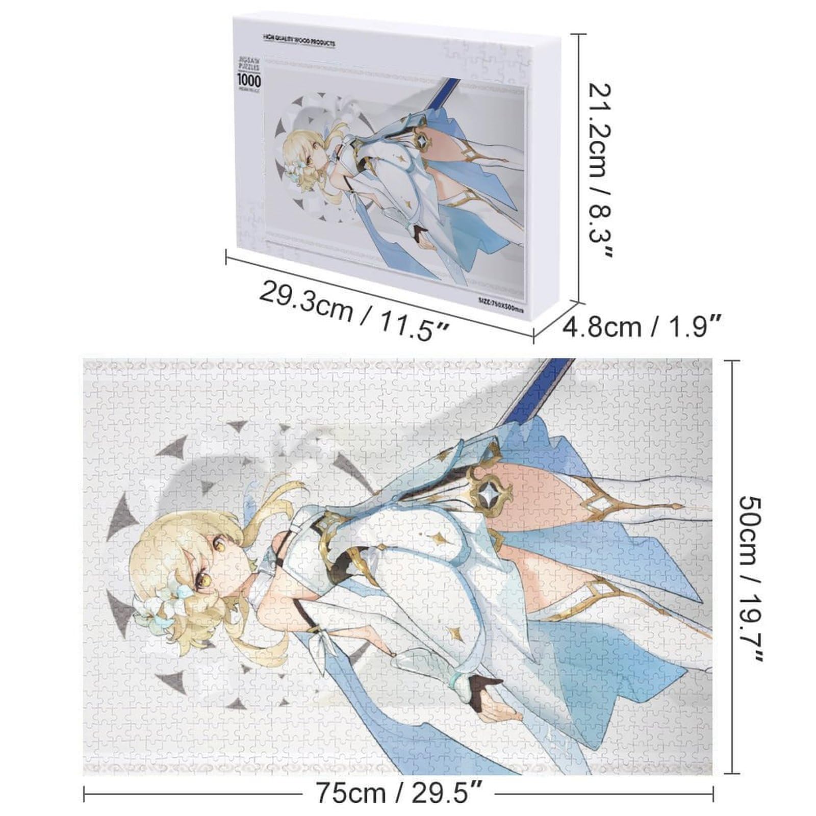 Amazon.co.jp: 原神-蛍の立ち絵ジグソーパズル1000 PCS 人気 ゲーム
